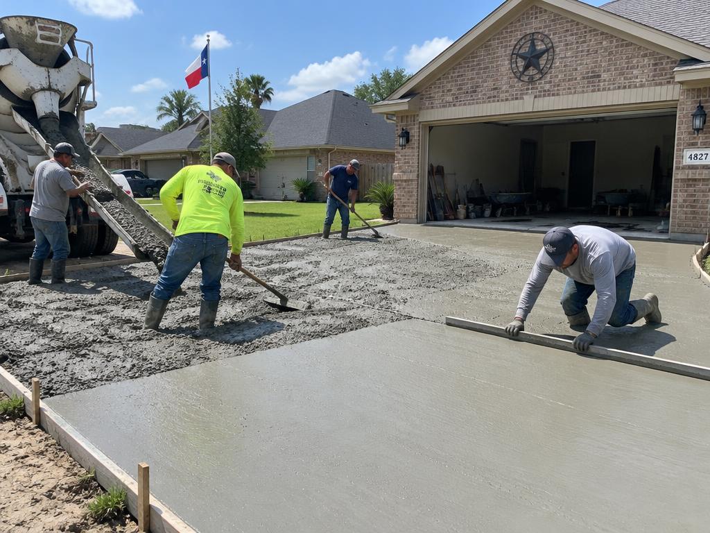 Pouring a new driveway